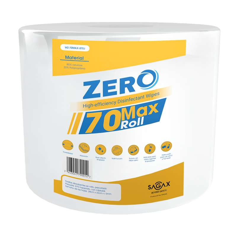 Toallas absorbentes Zero 70 Max Roll • WZ-70MAX-870J