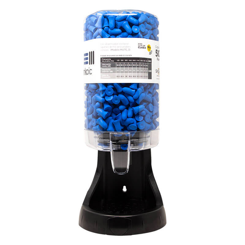 Dispensador de tapones auditivos recargable
