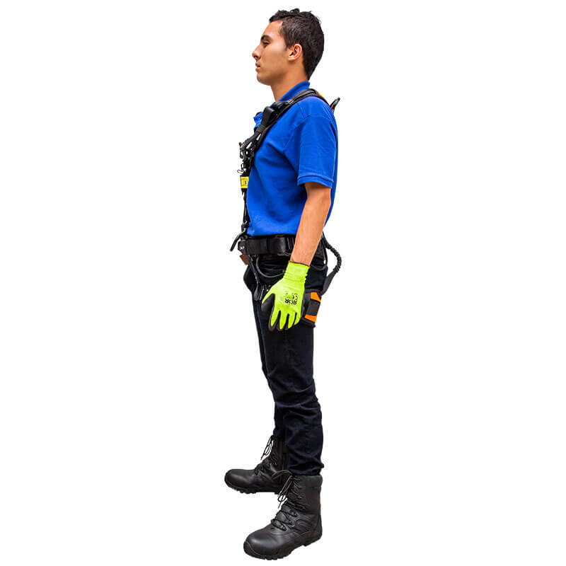 NEXO Arnés de suspensión con 5 argollas en D y sistema de extracción vertical